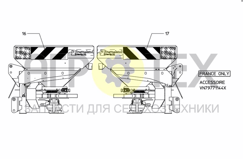 Чертеж DECAL SCHEMATIC FRANCE