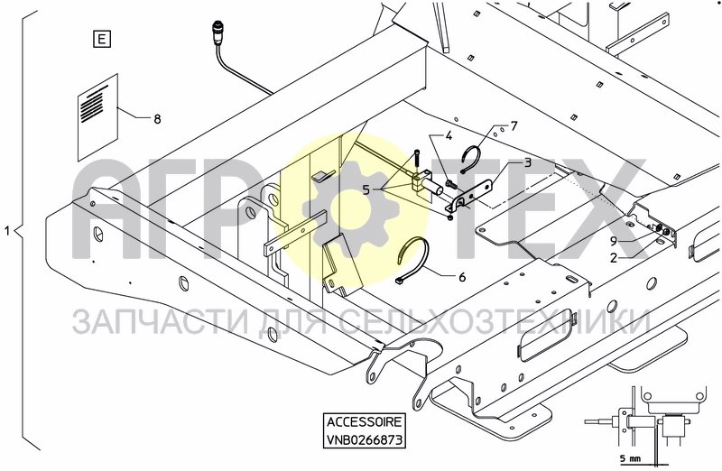 Чертеж SPREADING DISC RPM SENSOR SET