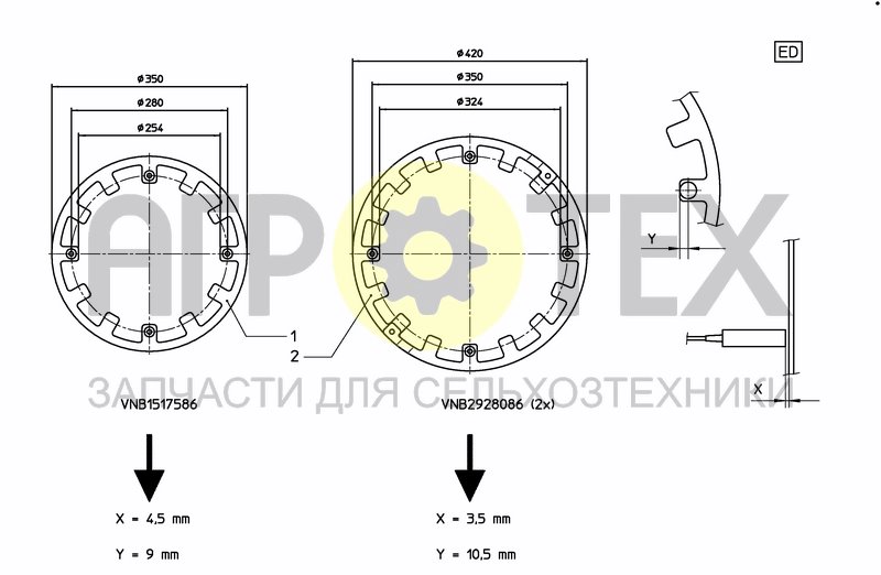 Чертеж WHEELRINGS