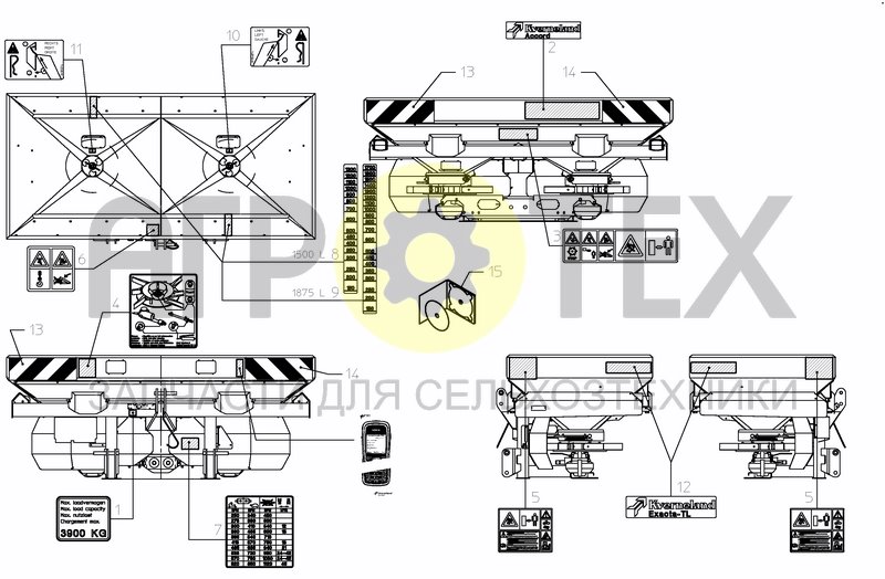 Чертеж DECAL SCHEMATIC