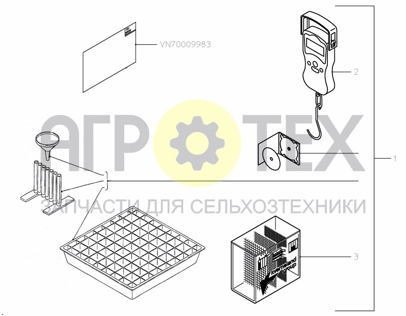 Чертеж SPREADING PATTERN CONTROLSET