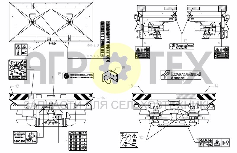 Чертеж DECAL SCHEMATIC