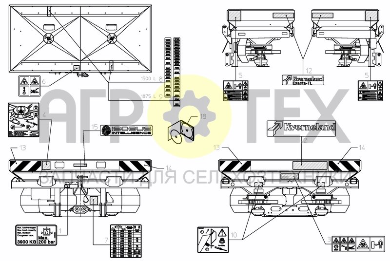 Чертеж DECAL SCHEMATIC