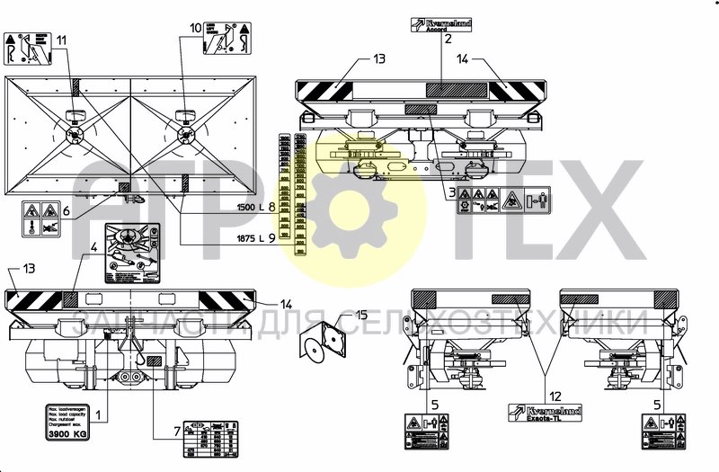 Чертеж DECAL SCHEMATIC