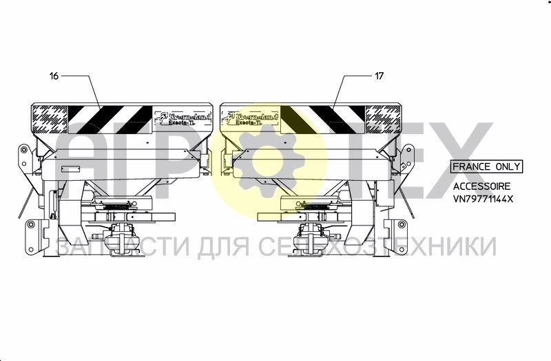 Чертеж DECAL SCHEMATIC FRANCE