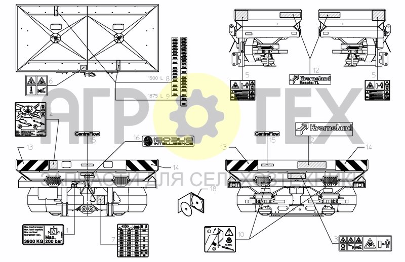 Чертеж DECAL SCHEMATIC