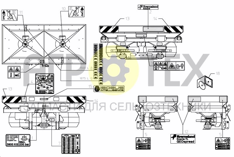 Чертеж DECAL SCHEMATIC