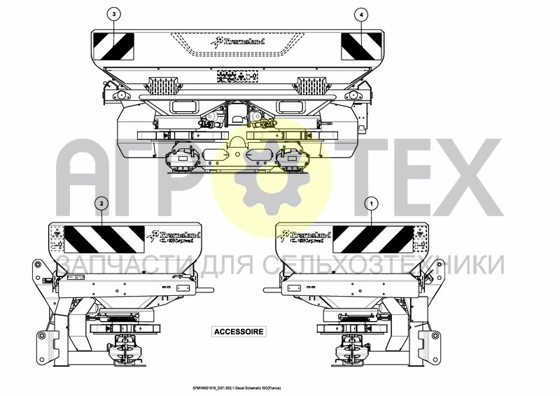 Чертеж DECAL SCHEMATIC ISO FRANCE