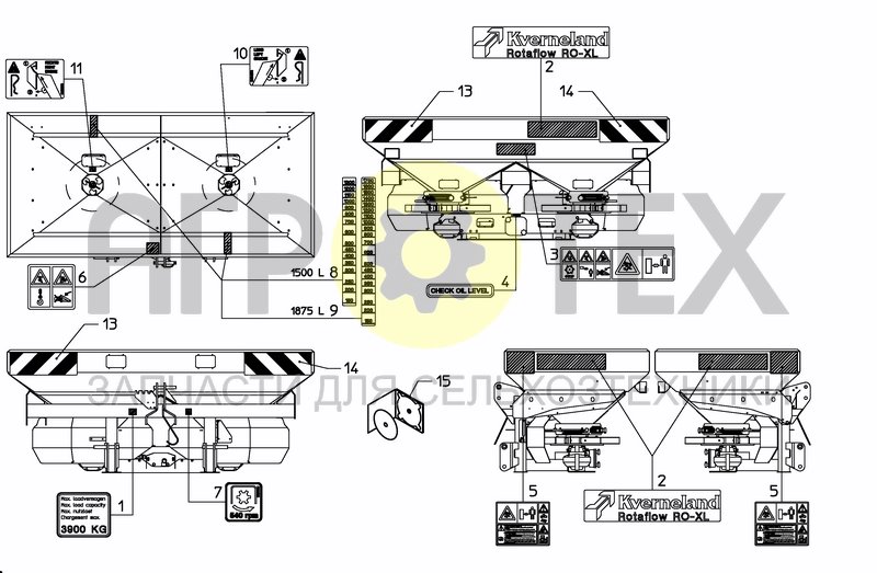 Чертеж DECAL SCHEMATIC