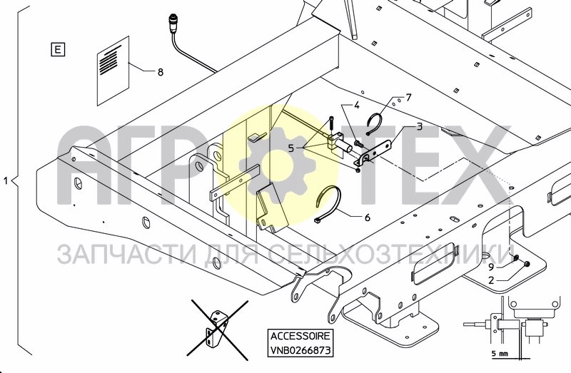 Чертеж SPREADING DISC RPM SENSOR SET