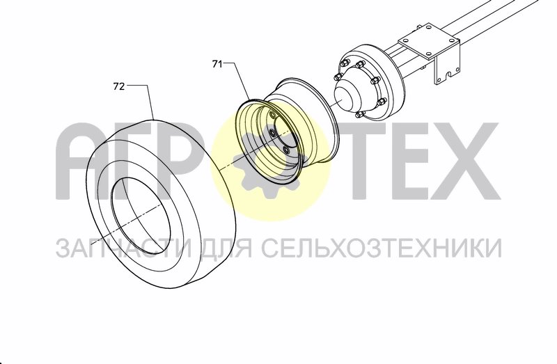 Чертеж WHEELS AND RIMS