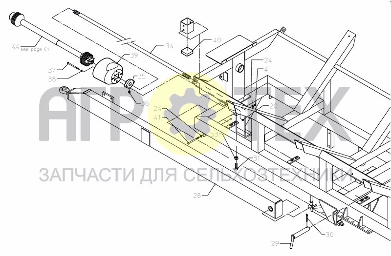 Чертеж SHAFT, UNIV. JOINT