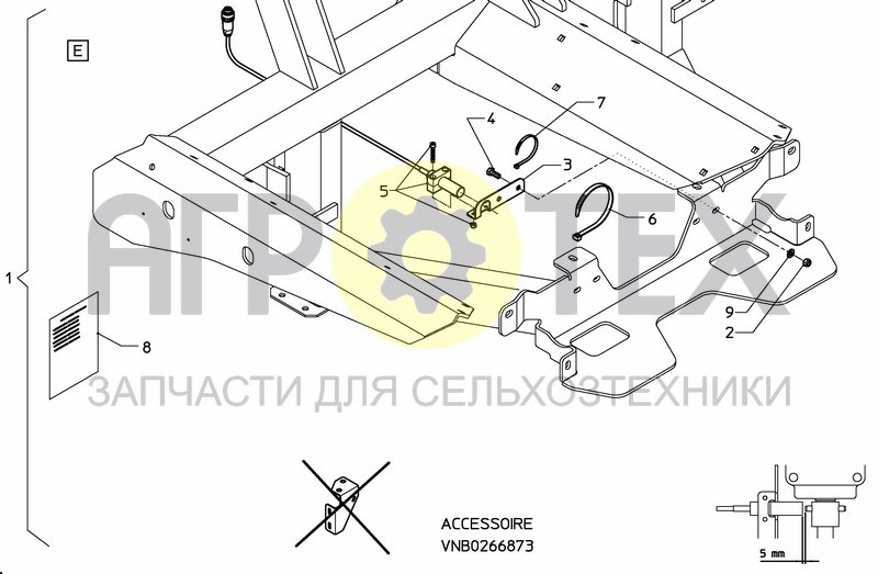 Чертеж SPREADING DISC RPM SENSOR SET