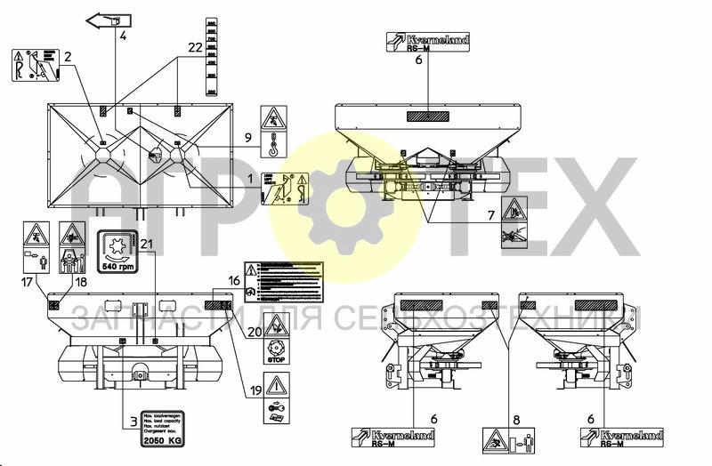 Чертеж DECAL SCHEMATIC