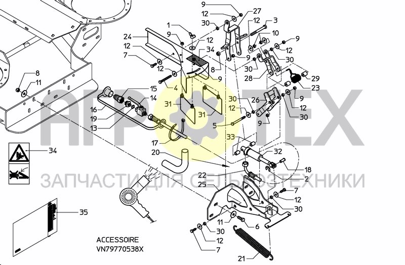 Чертеж TRAMLINE PLATE HYDR