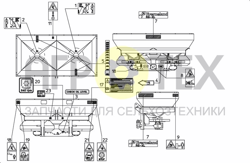 Чертеж DECAL SCHEMATIC