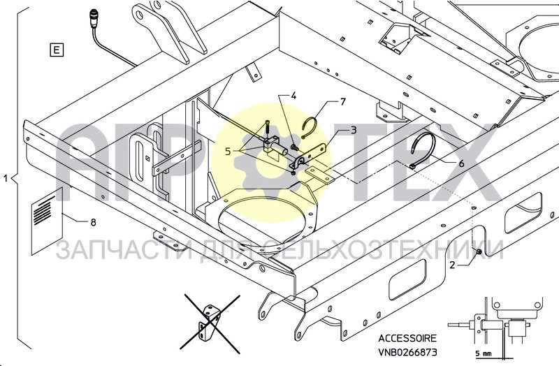 Чертеж SPREADING DISC RPM SENSOR SET