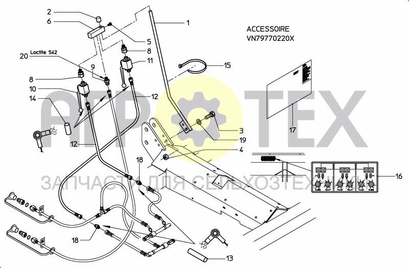 Чертеж 2X2 DIRECTION VALVE SET