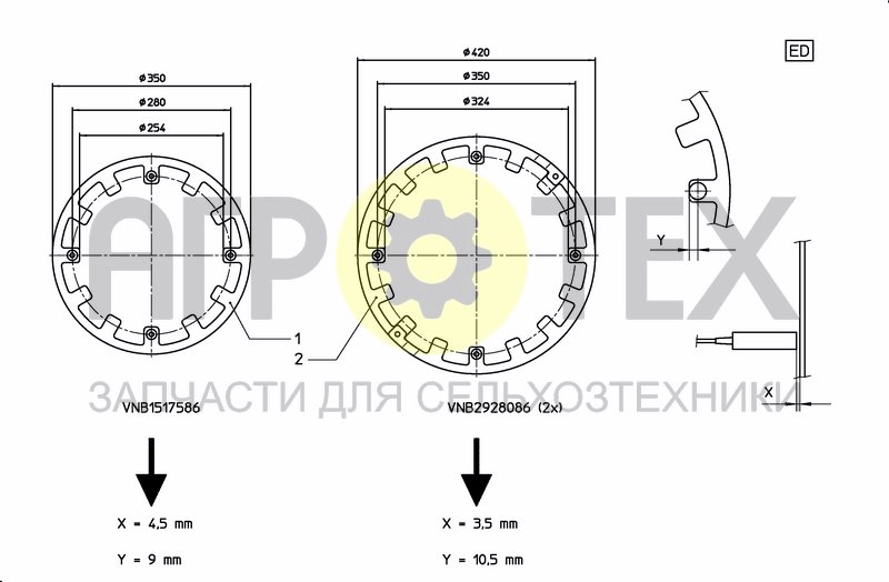 Чертеж WHEELRINGS