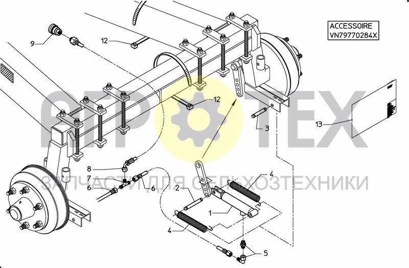 Чертеж HYDRAULIC BRAKE SET