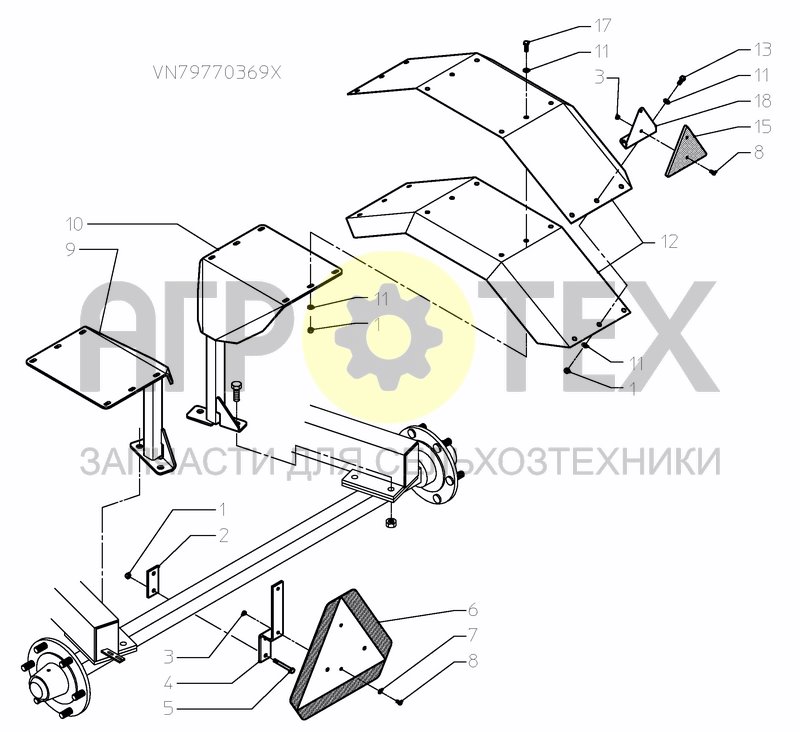 Чертеж MUD GUARDS