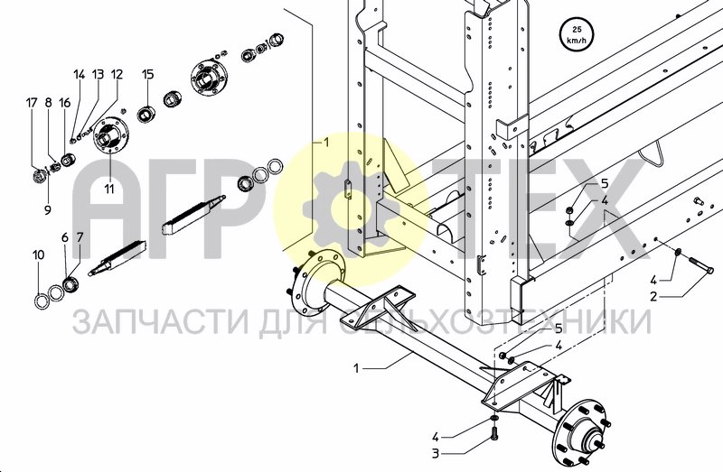 Чертеж WHEELAXLE SUSPENSION