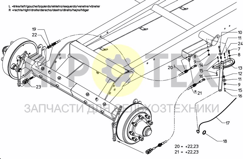 Чертеж WHEELAXLE BRAKE