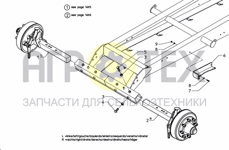 Чертеж WHEELAXLE BRAKE WITH HANDBRAKE