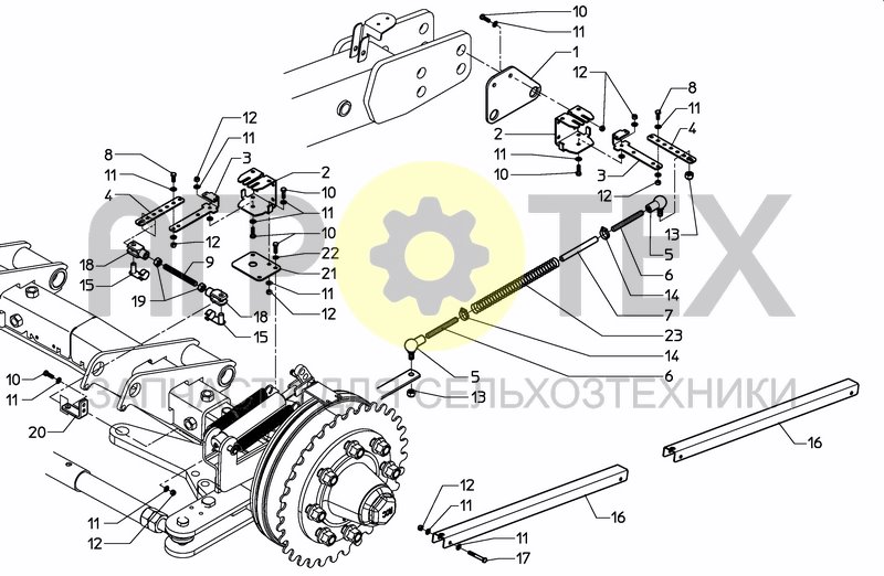 Чертеж WHEELAXLE EXPLORER B SUSP.ADJ.STEERING FMA/FMC