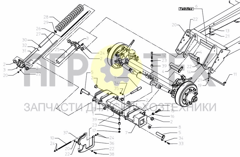 Чертеж WHEELAXLE EXPLORER B SUSP.ADJ.STEERING FMA/FMC