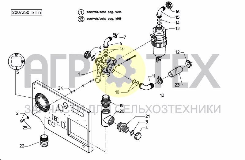 Чертеж VALVESET 200/250 EXPLORER/PHOENIX