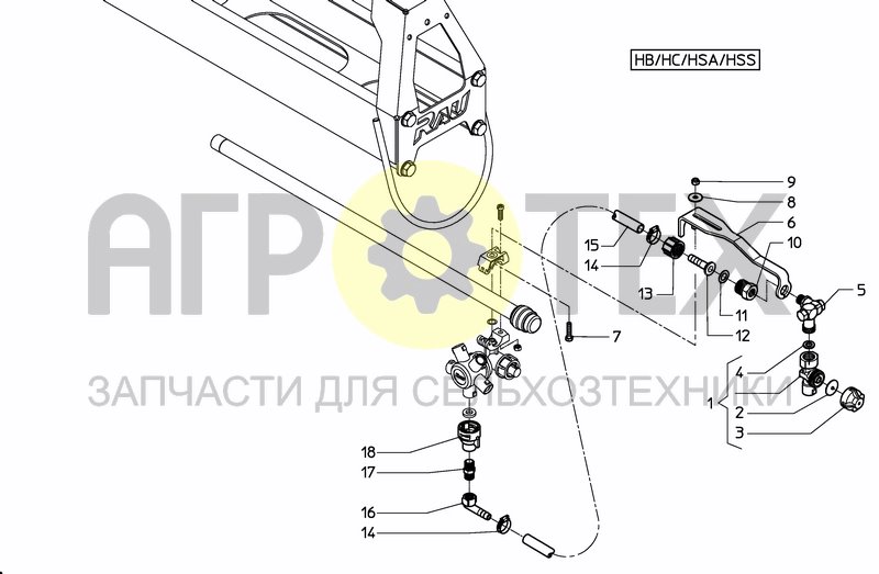 Чертеж BORDER NOZZLE HB/HC/HSS MANUAL