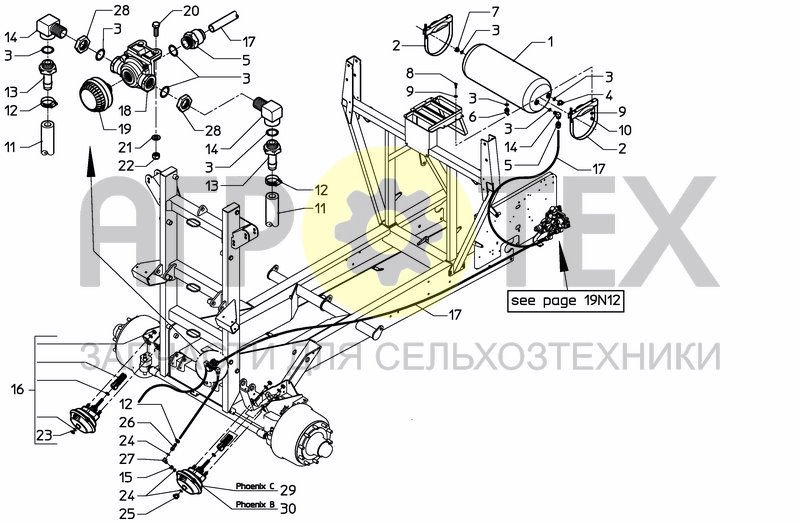 Чертеж AIR BRAKE PHOENIX B+C