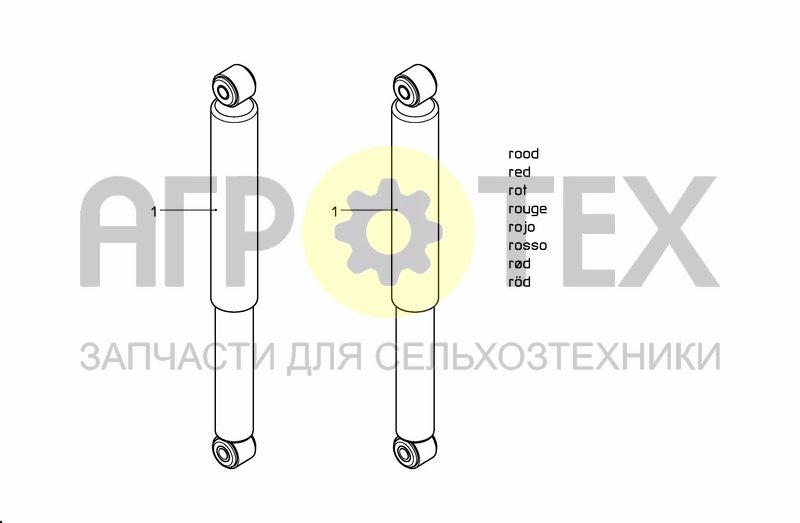 Чертеж SHOCK ABSORBERS, ADJUSTABLE