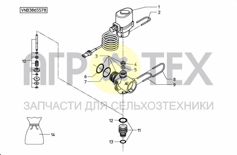 Чертеж VERGE NOZZLE HSA/HSS ELECTRIC