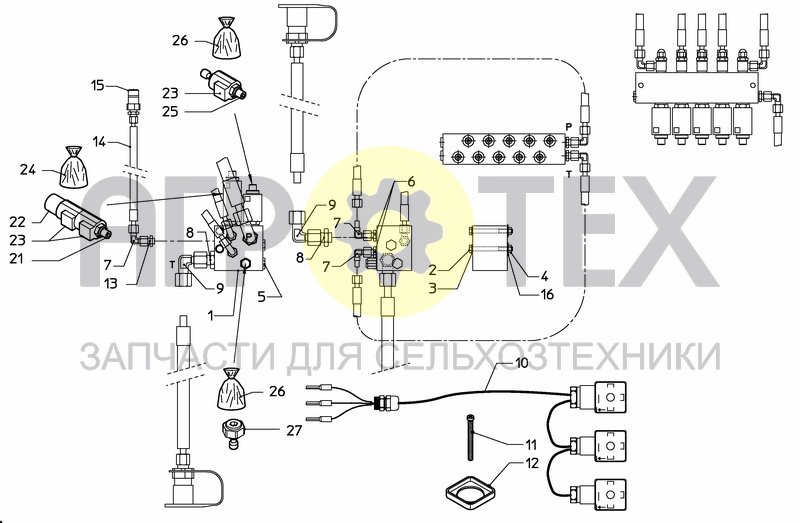 Чертеж OIL CIRCUIT LOAD SENSING