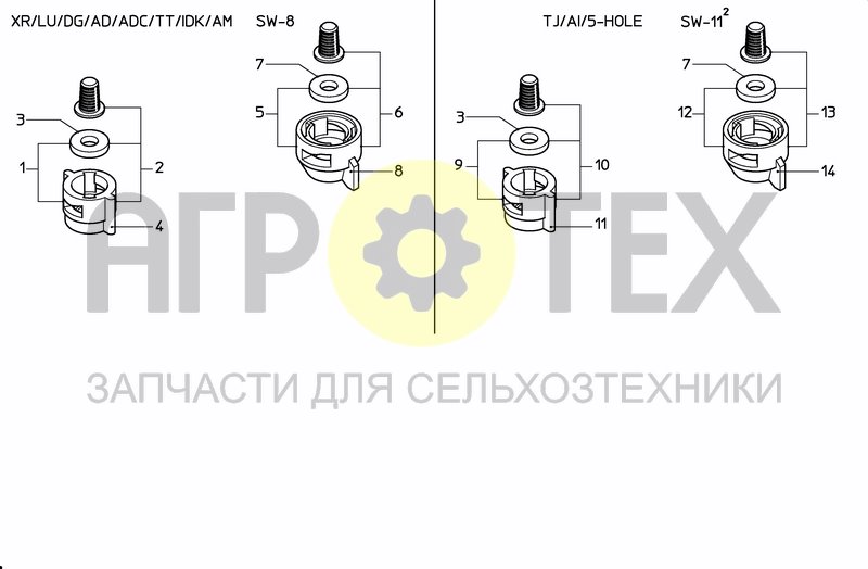 Чертеж NOZZLES TEEJET