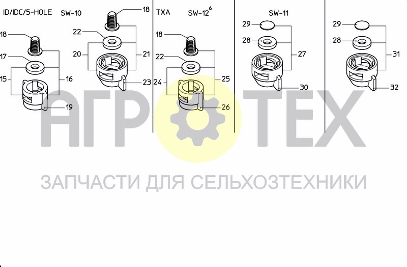 Чертеж NOZZLES TEEJET