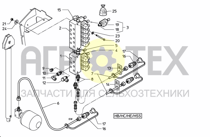 Чертеж ELECTRIC HYDRAULIC 2-WAY VALVE