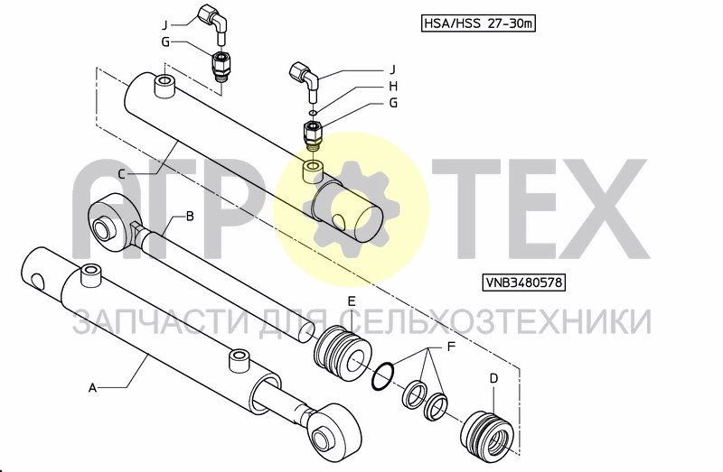 Чертеж MIDDLESECTION HSA 24---33m [2PF]