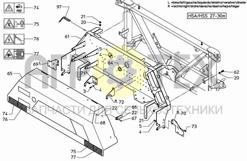 Чертеж MIDDLESECTION HSS 27---30M