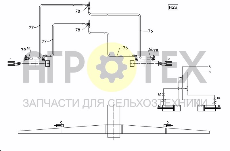 Чертеж SPRAYBOOM HSS 27---30M