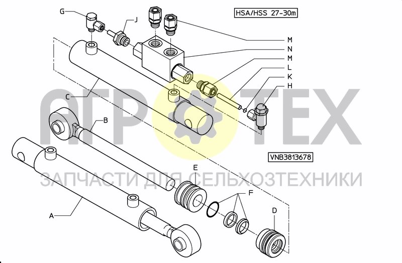 Чертеж MIDDLESECTION HSS 27---30M