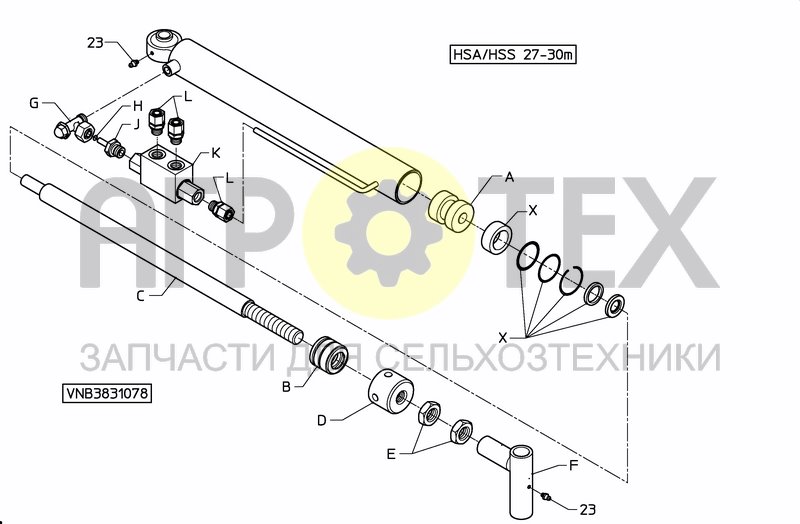 Чертеж MIDDLESECTION HSS 27---30M