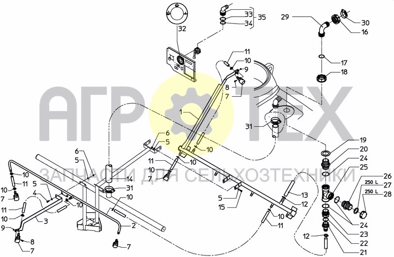 Чертеж HIGH PRESSURE AGITATION