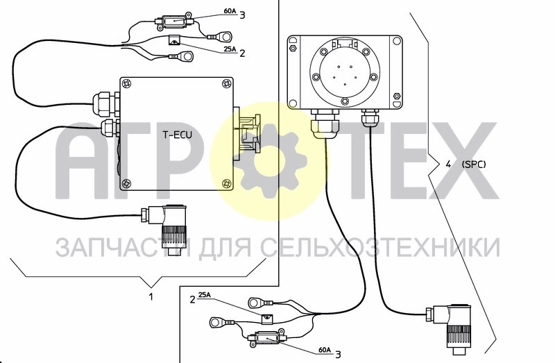 Чертеж TRACTOR ECU/ RETROFIT BOX