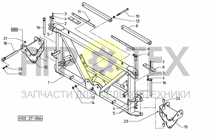 Чертеж MIDDLE SECTION HSS PREMIUM 27---30M