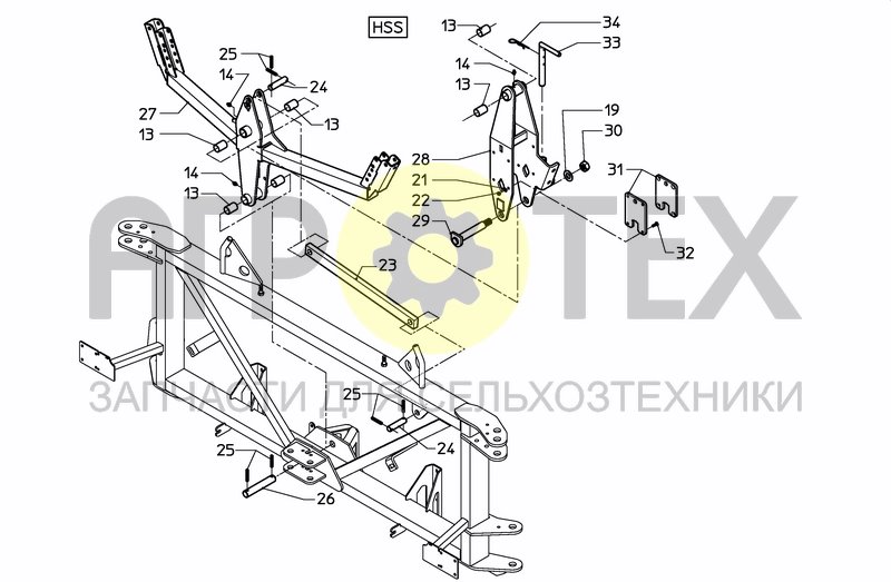 Чертеж MIDDLESECTION HSS 15---24 M