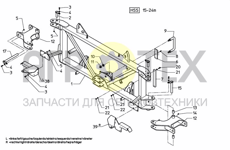 Чертеж MIDDLE SECTION HSS PREMIUM 15---24 M