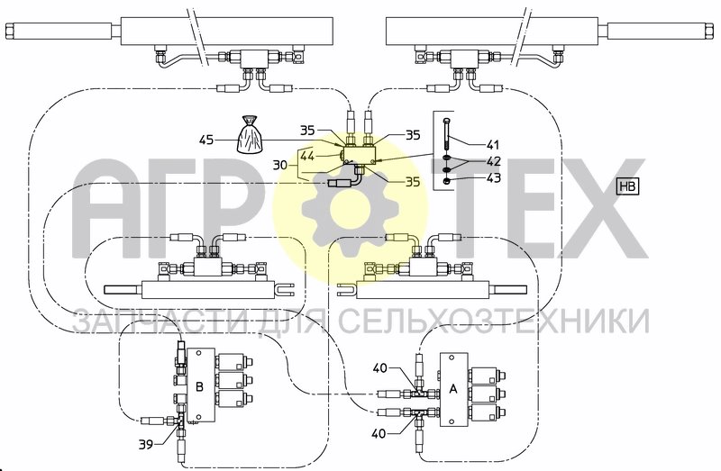 Чертеж MIDDLE SECTION HB